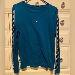 Turquoise Long Sleeve Nike Tee